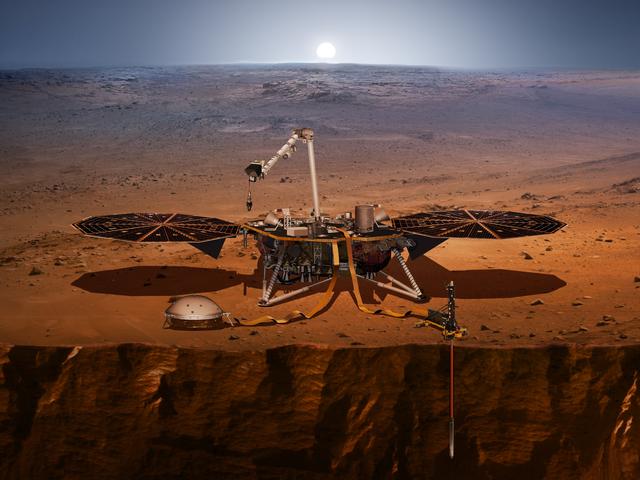 Imagem do lander InSight